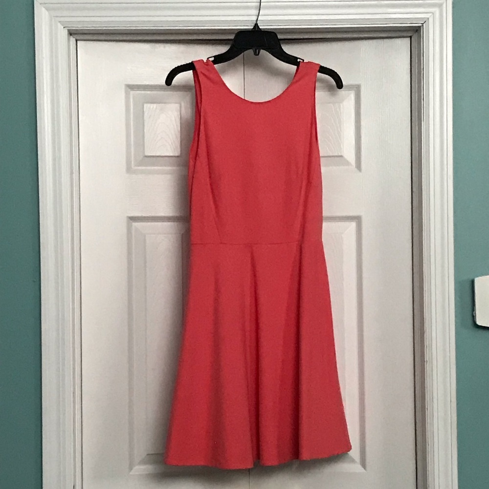 Kate Spade Coral Bow Back Dress